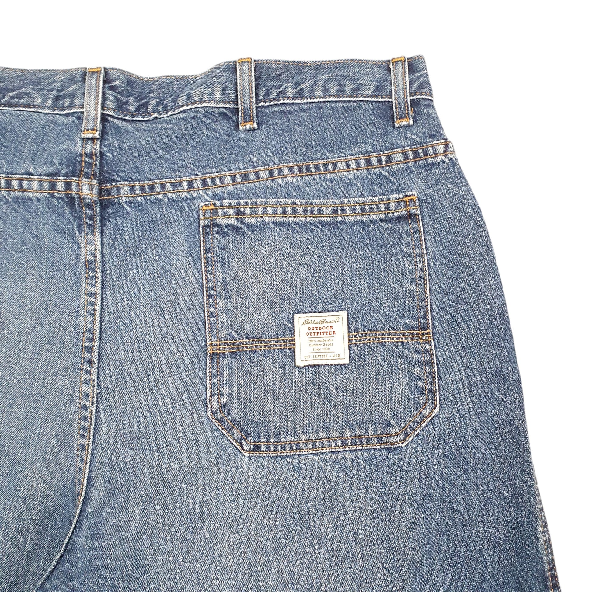 Mens Blue Eddie Bauer Jean Jorts Denim Shorts
