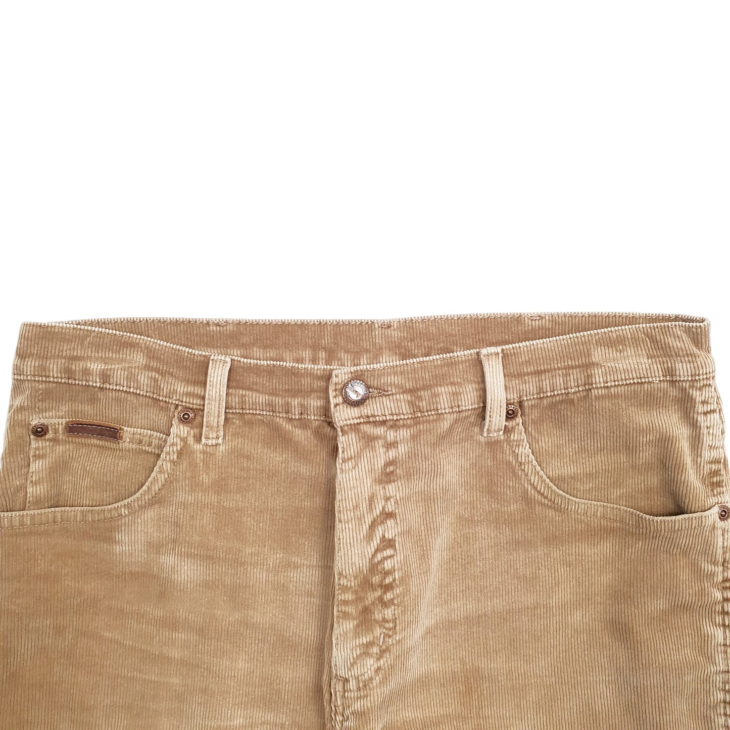 Mens Beige Wrangler  Corduroy Trousers