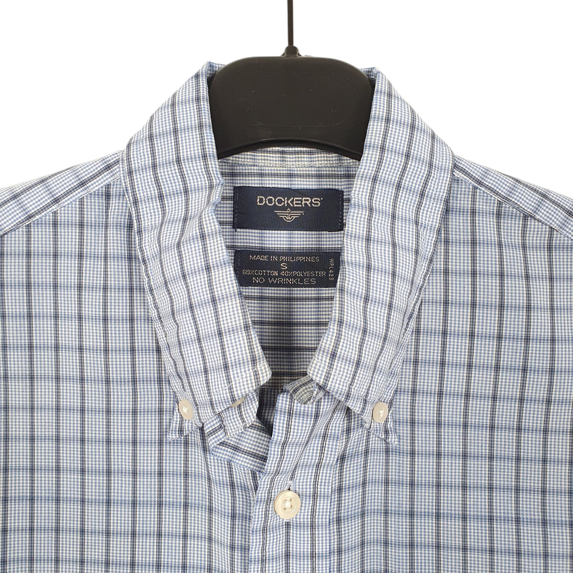 Mens Blue Dockers  Short Sleeve Shirt