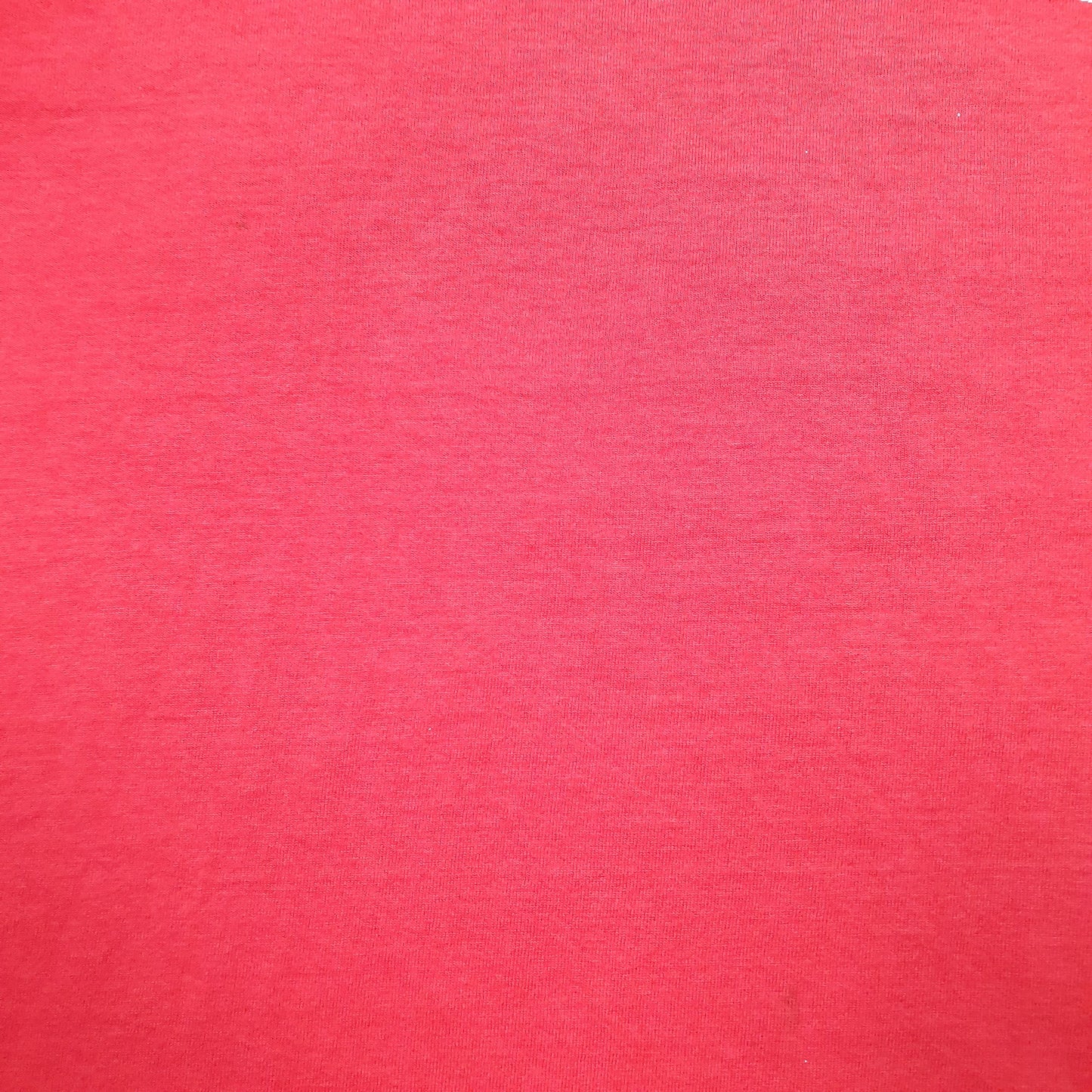 Mens Red Screen Stars Single Stitch Vintage 90s YMCA Fitness Made In USA Short Sleeve T Shirt