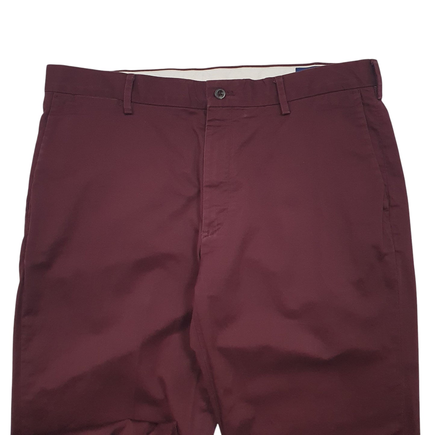Mens Burgundy Polo Ralph Lauren Stretch Classic Fit Chino Trousers