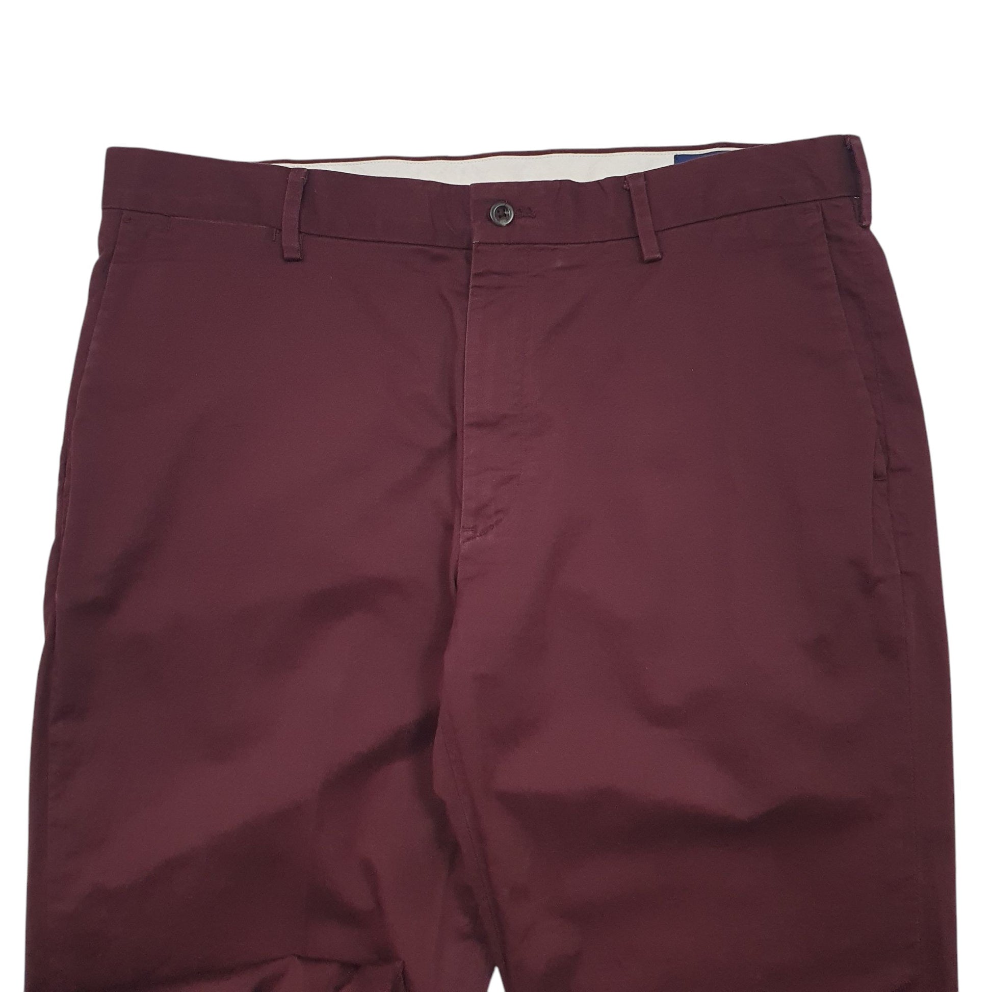 Mens Burgundy Polo Ralph Lauren Stretch Classic Fit Chino Trousers