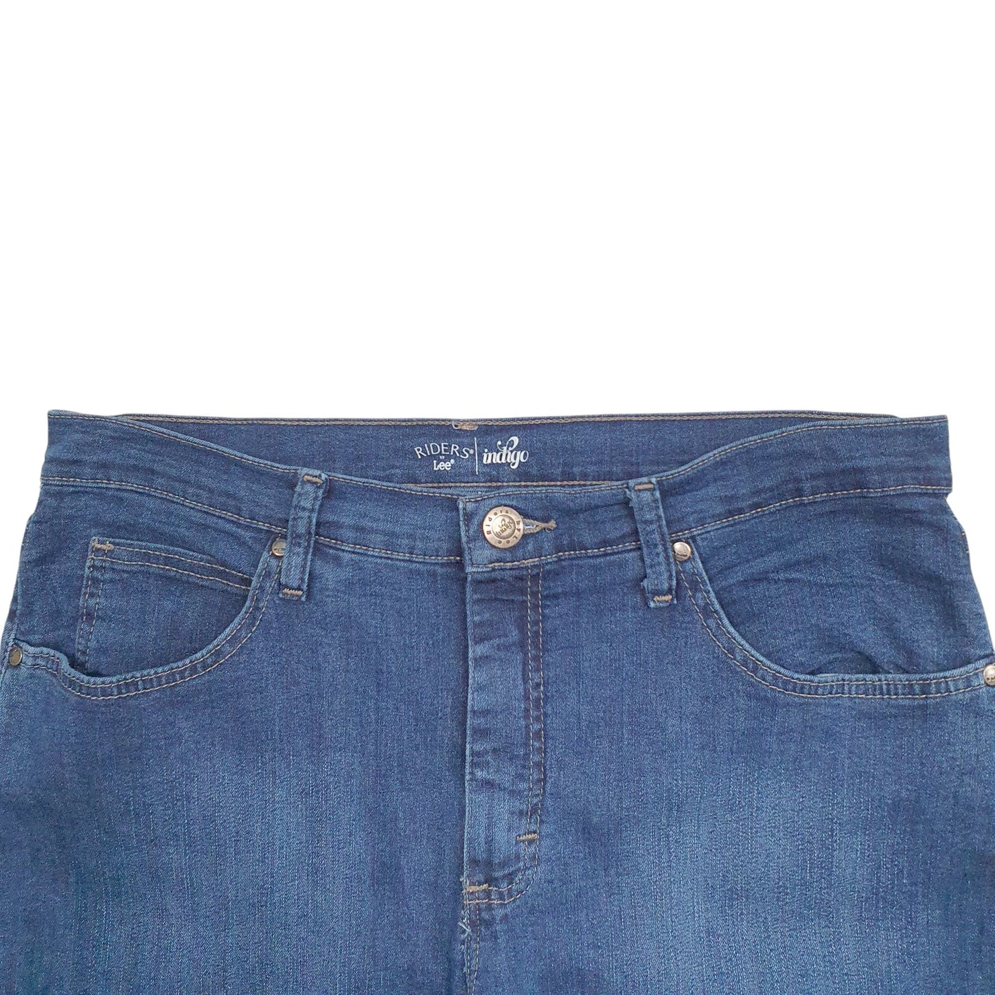 Womens Blue Lee Riders Stretch Fit Indigo Casual JeansW32 L30