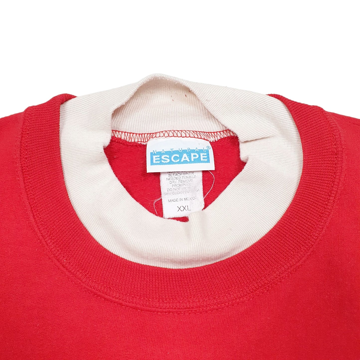 Mens Red Natural Escape My Grandchildren Are 4 Ever Loved Bears Retro Crewneck Jumper