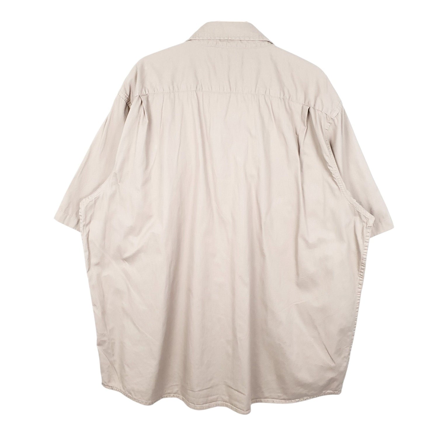 Mens Beige Wrangler  Short Sleeve Shirt