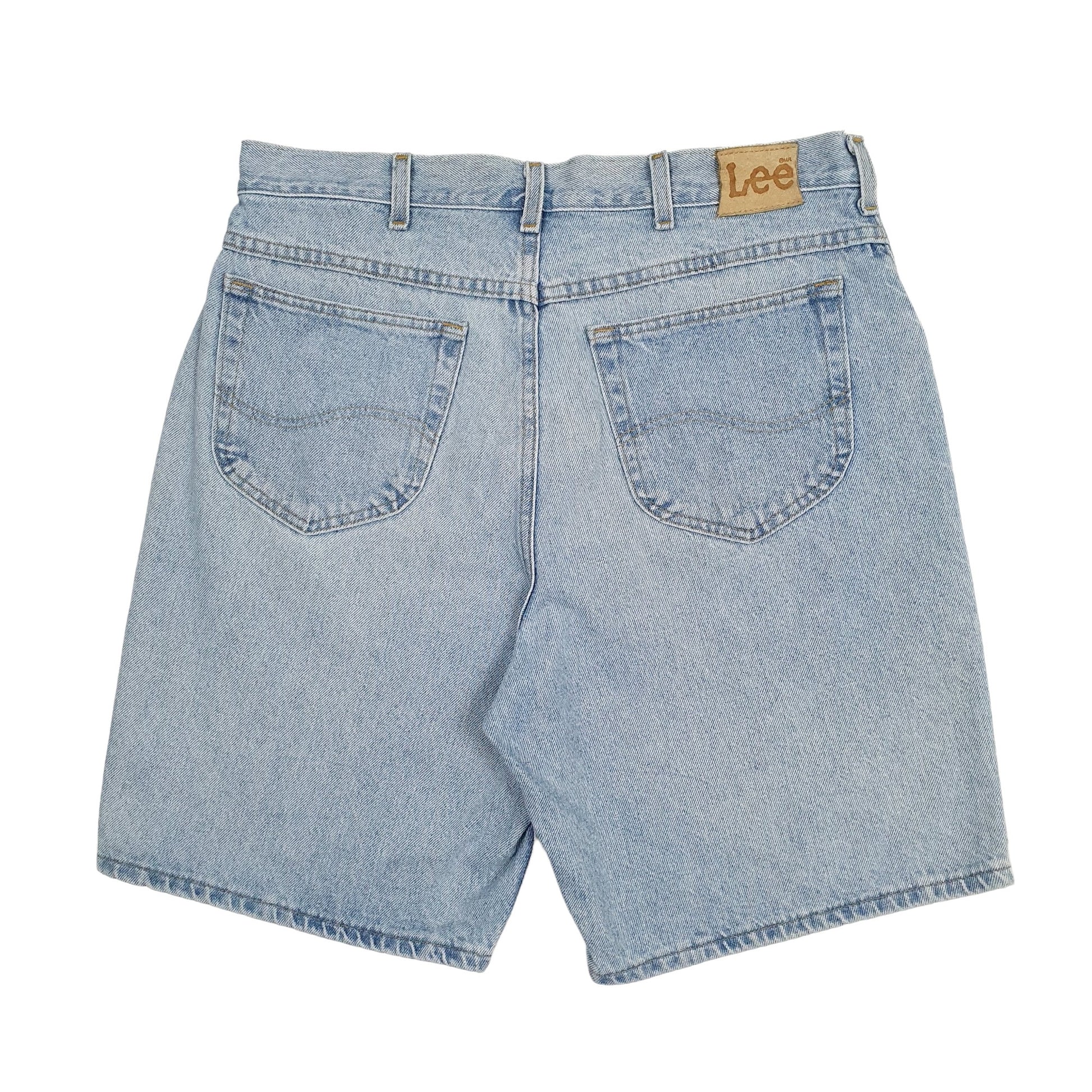 Mens Blue Lee  Denim Shorts