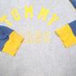 Mens Grey Tommy Hilfiger Spellout Jeans Raglan Crewneck Jumper