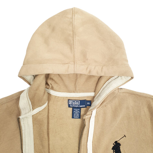 Mens Beige Ralph Lauren  Full Zip Jumper