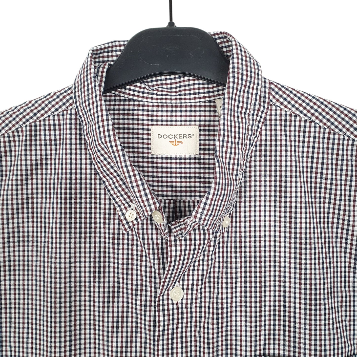 Mens White Dockers  Long Sleeve Shirt