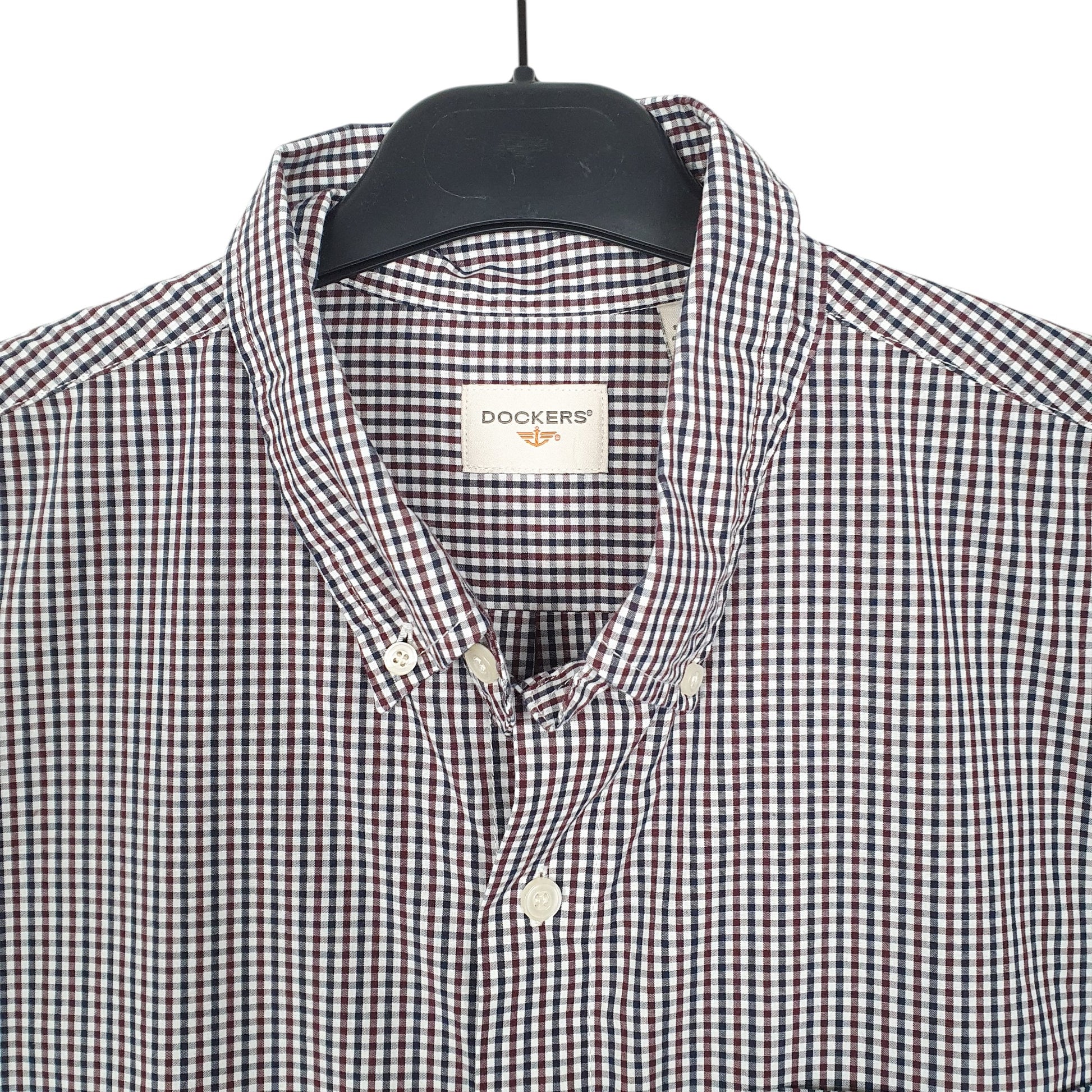 Mens White Dockers  Long Sleeve Shirt