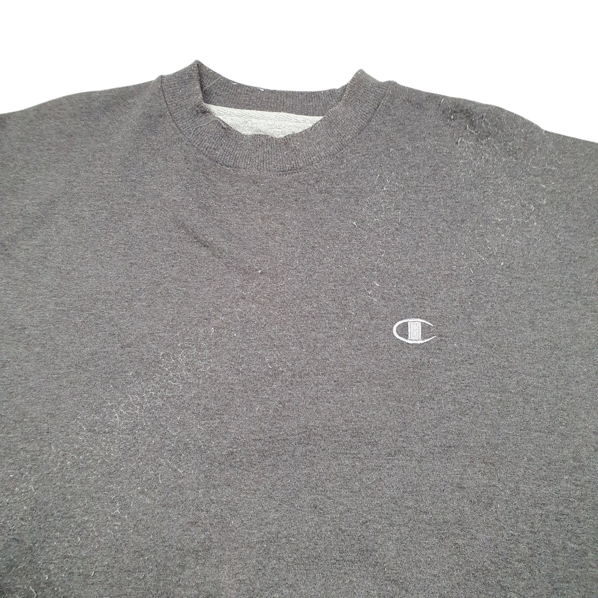Mens Grey Champion  Crewneck Jumper
