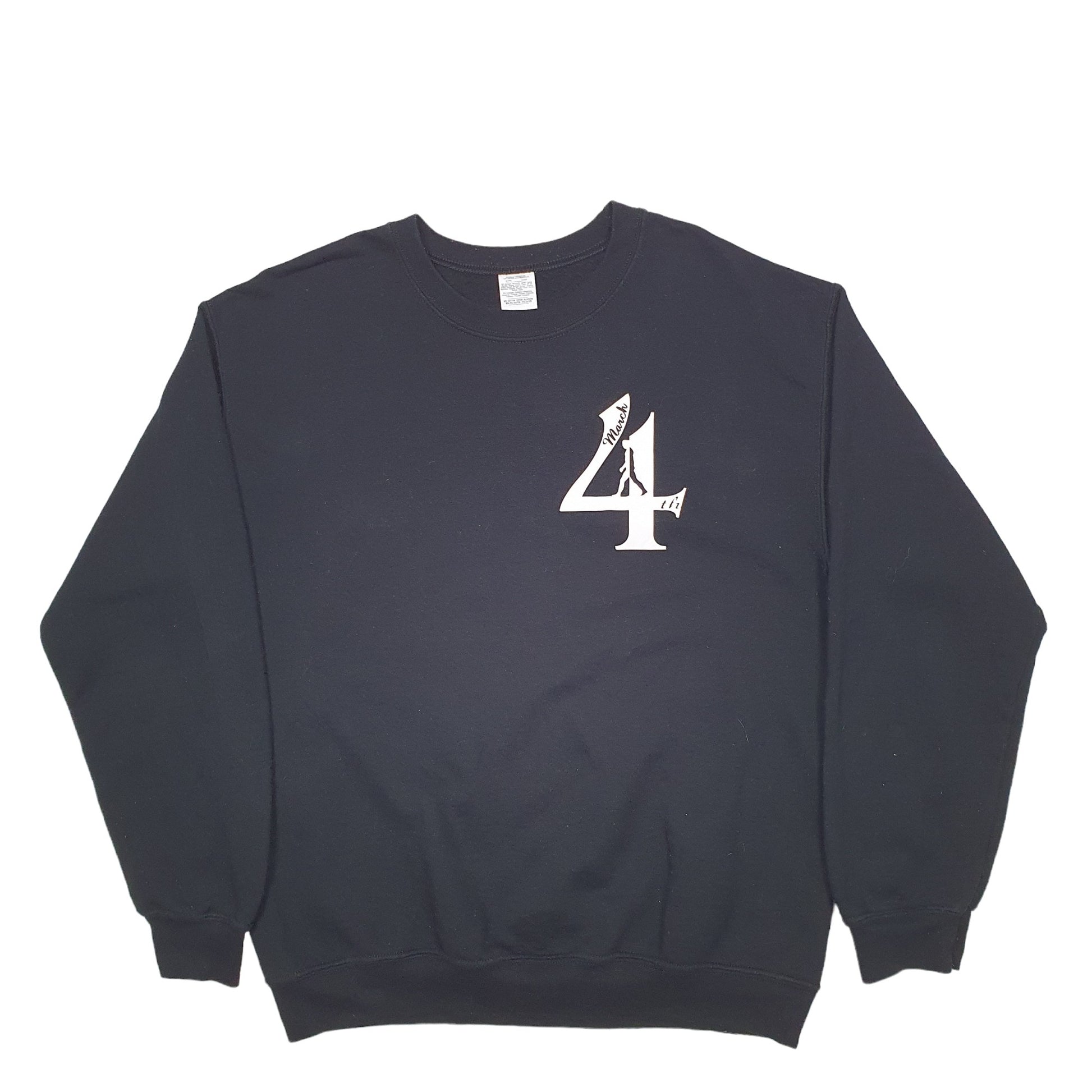 Mens Black Gildan 4th March Crewneck Jumper