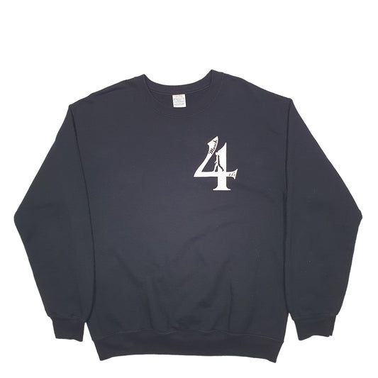 Mens Black Gildan 4th March Crewneck Jumper