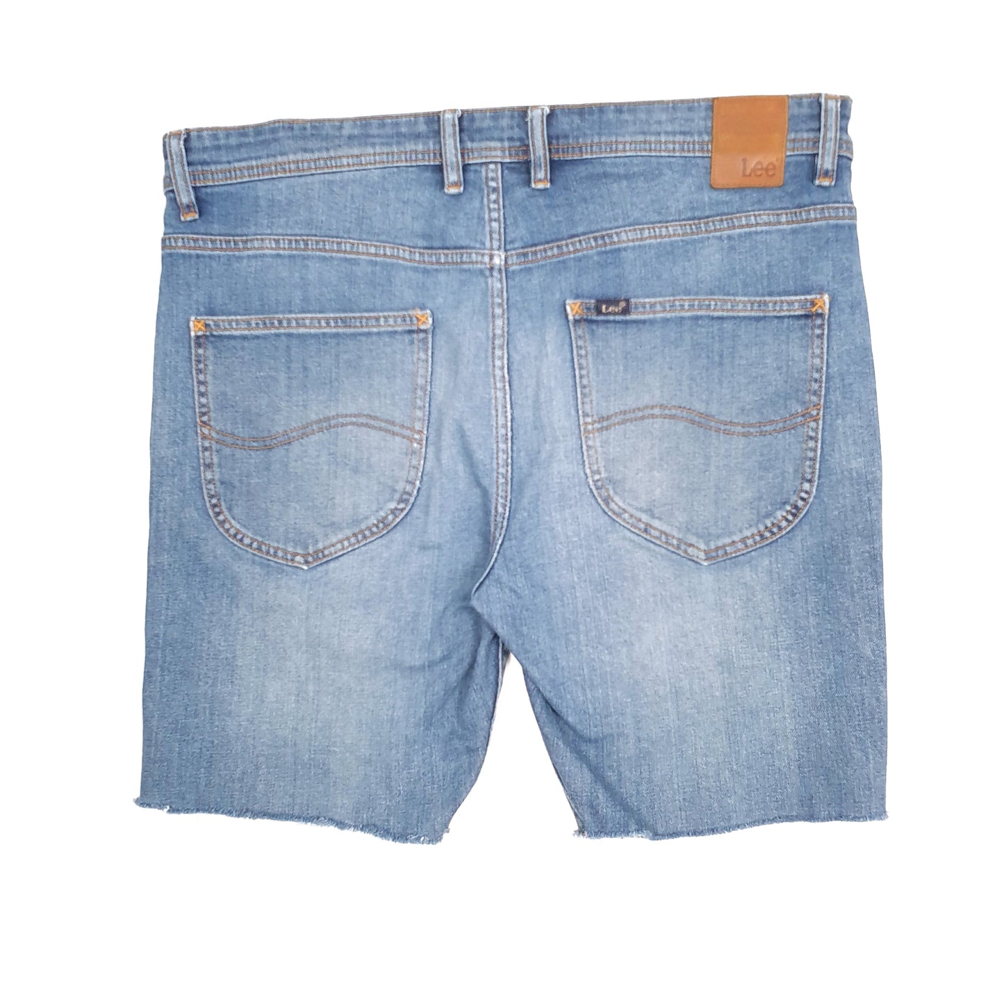 Mens Blue Lee Cut Off Jorts Denim Shorts