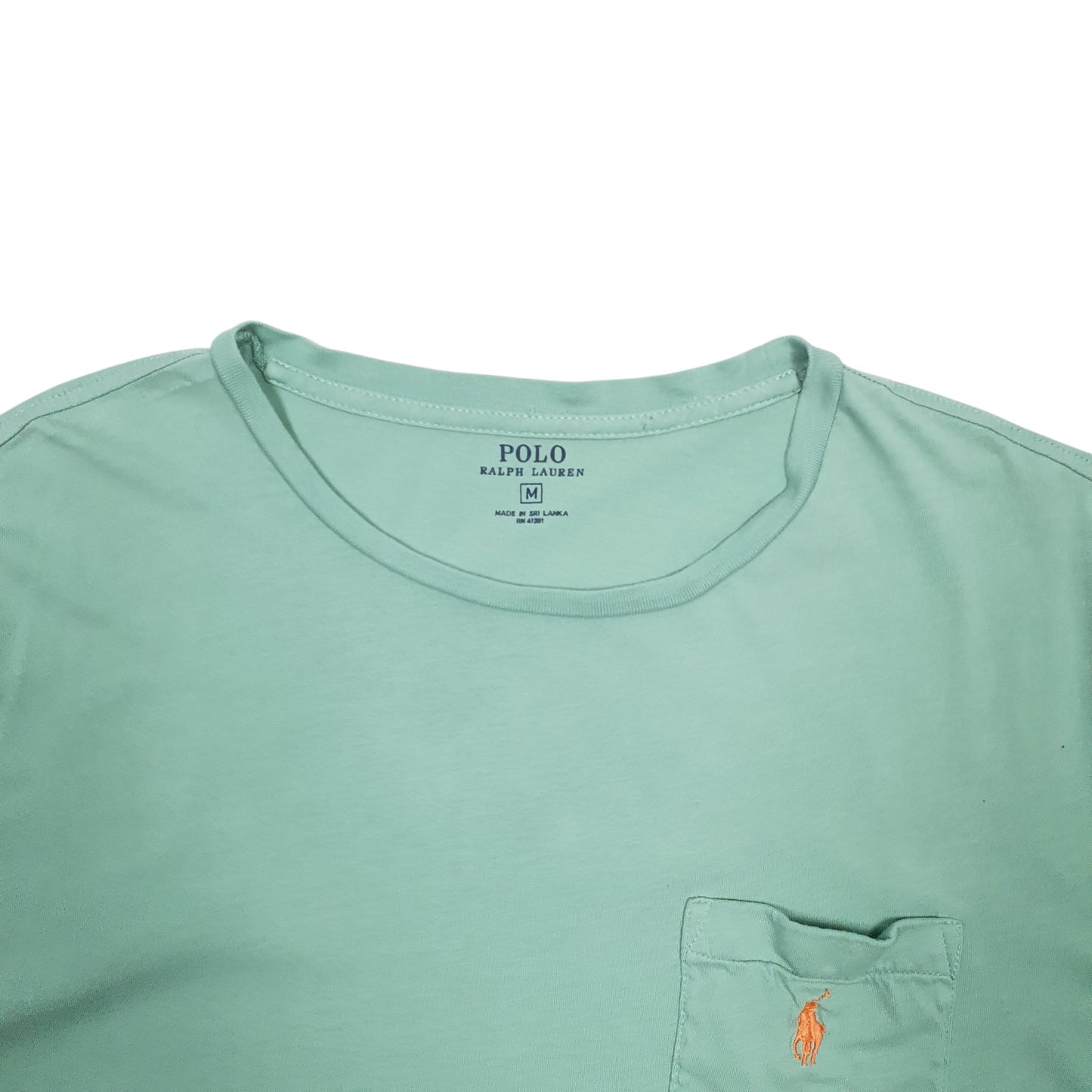 Womens Green Polo Ralph Lauren Pocket Short Sleeve T Shirt