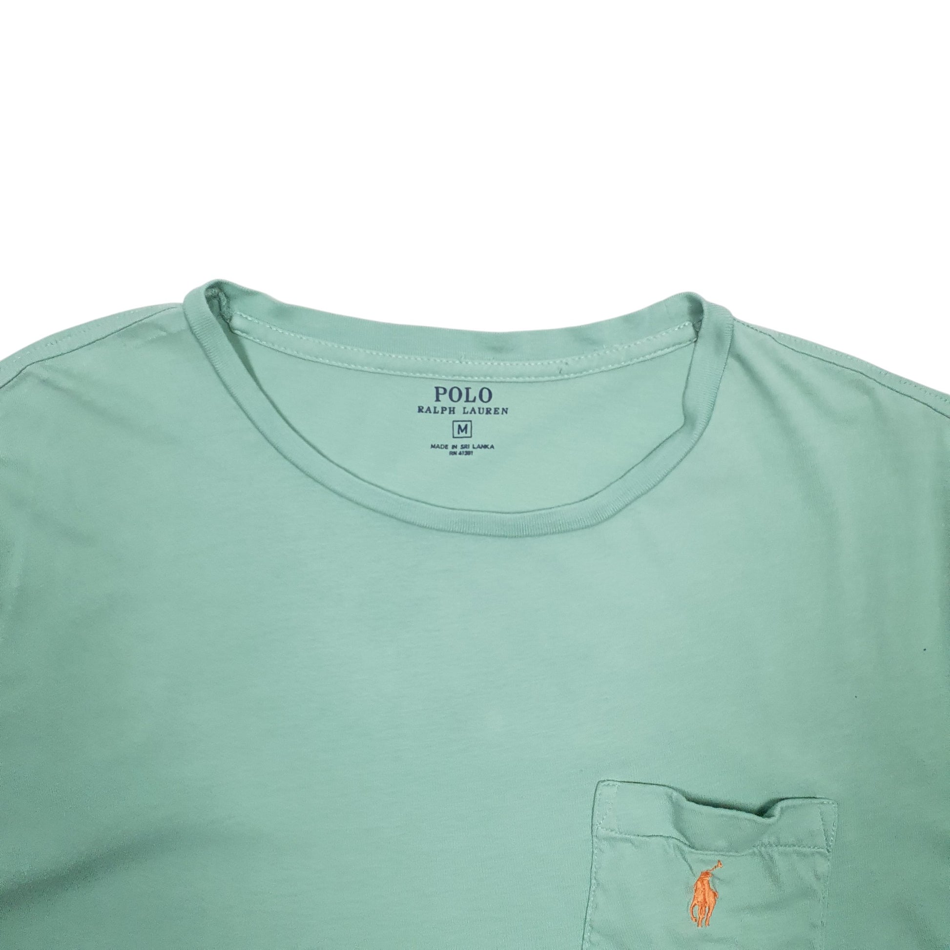 Womens Green Polo Ralph Lauren Pocket Short Sleeve T Shirt