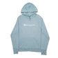 Womens Blue Champion Spellout Hoodie Jumper