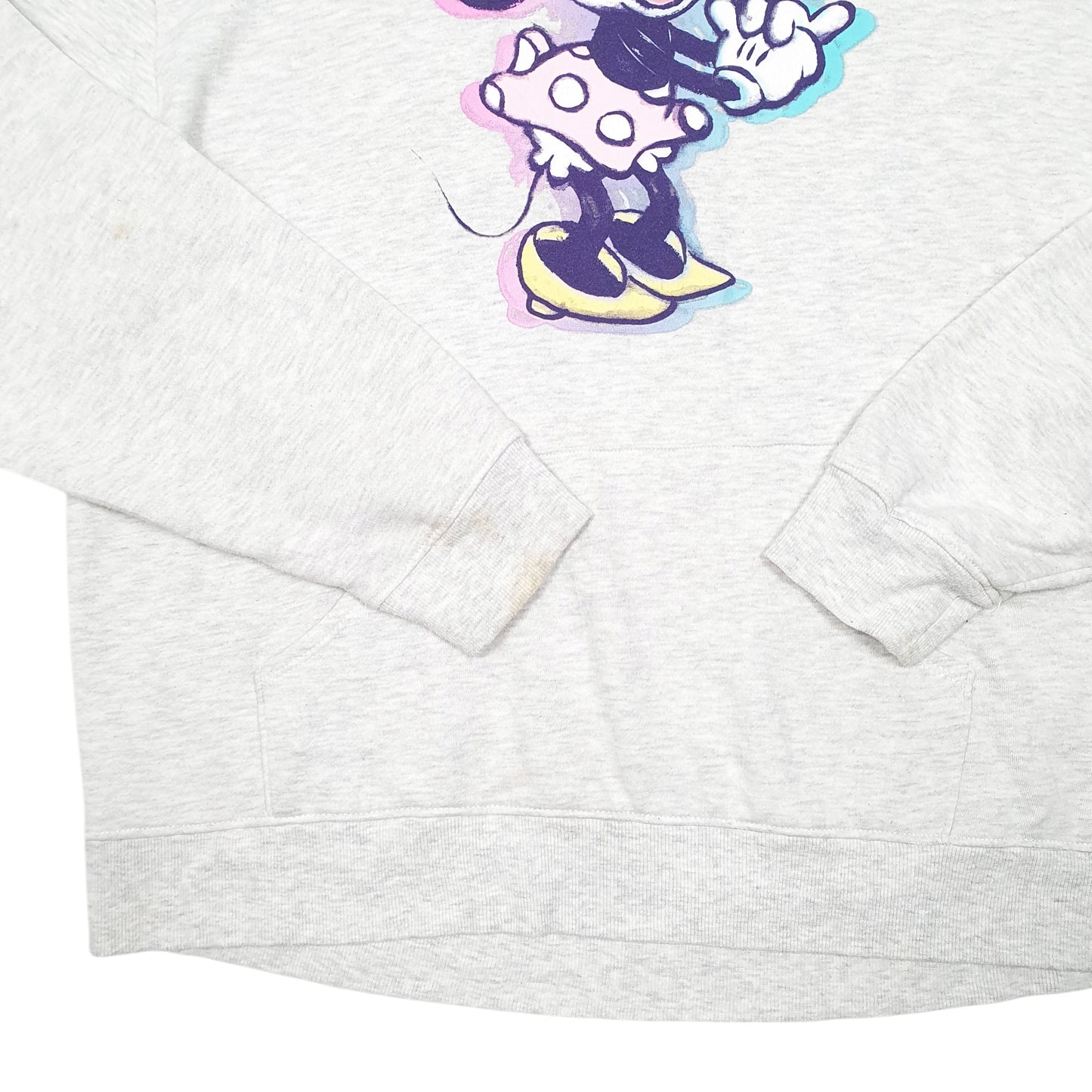 Womens Grey Disney Minnie Mouse Hoodie Jumper