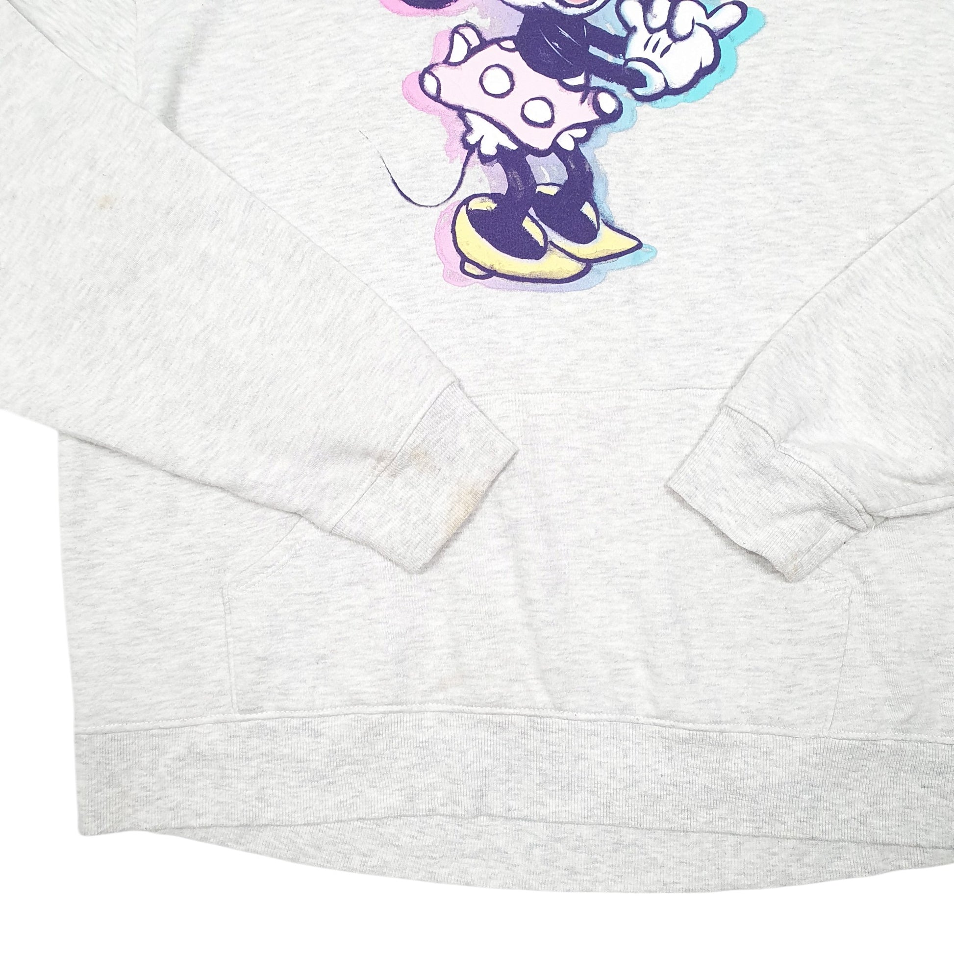 Womens Grey Disney Minnie Mouse Hoodie Jumper