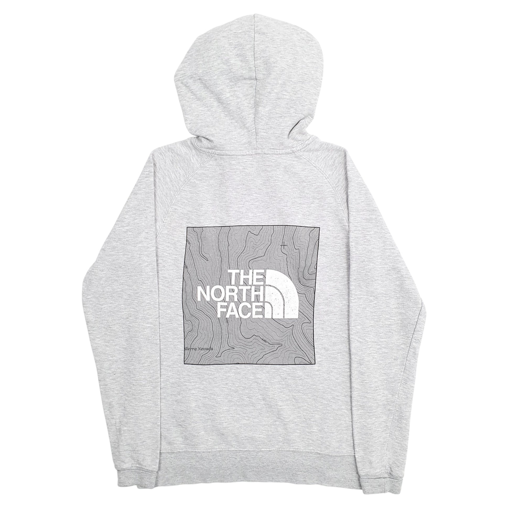 Womens Grey The North Face Spellout Hoodie Jumper