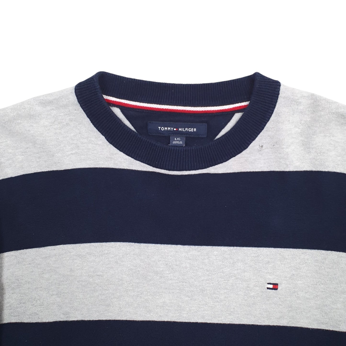 Mens Grey Tommy Hilfiger  Crewneck Jumper