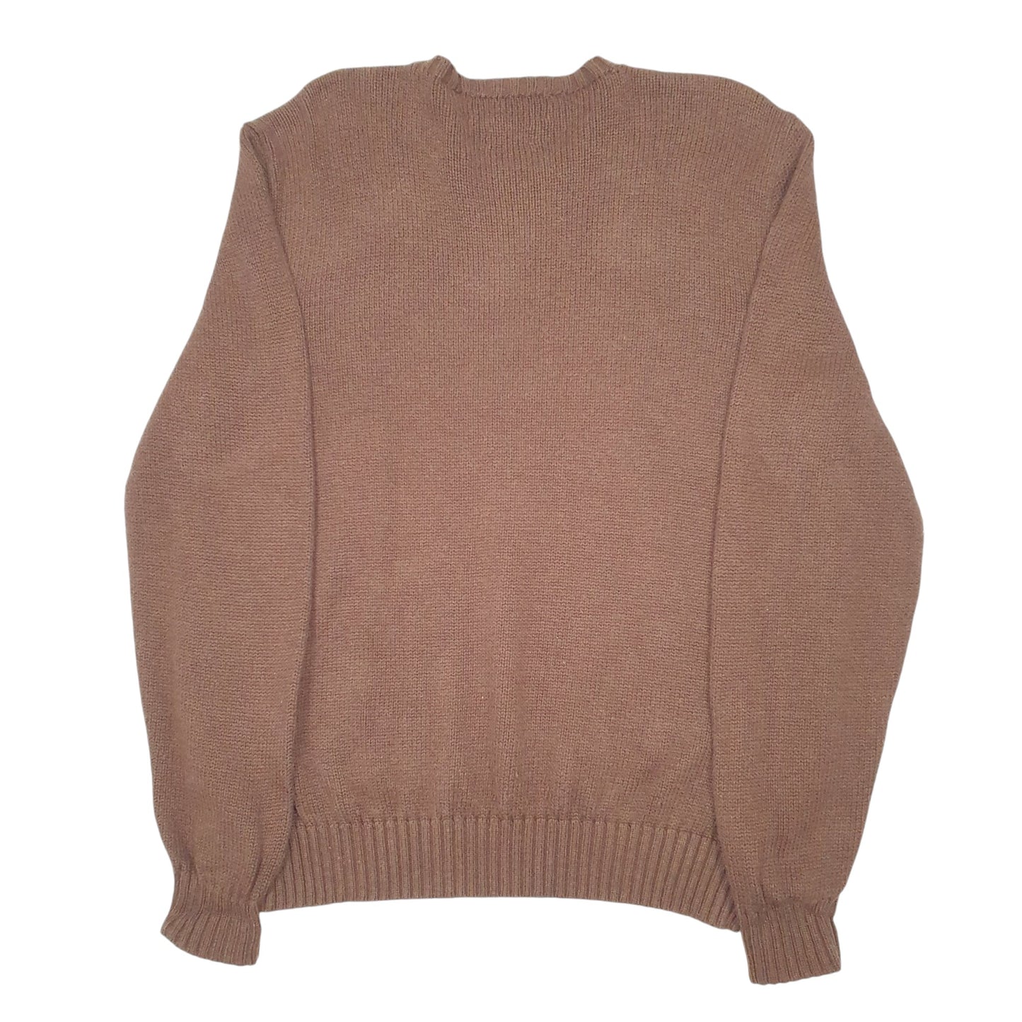 Mens Brown Polo Ralph Lauren Knit Crewneck Jumper