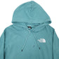 Womens Blue The North Face Spellout Hoodie Jumper