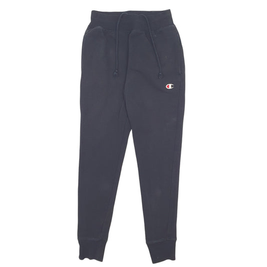 Womens Black Champion Reverse Weave Jogger Trousers