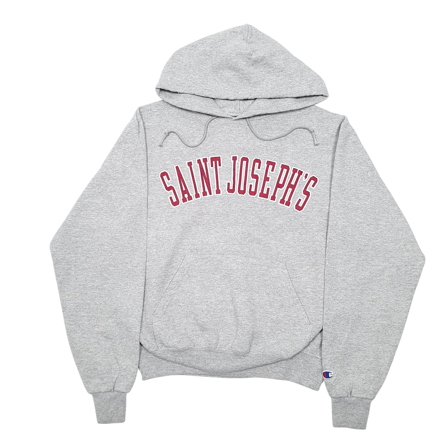 Mens Grey Champion Saint Joseph's College USA Spellout Hoodie Jumper