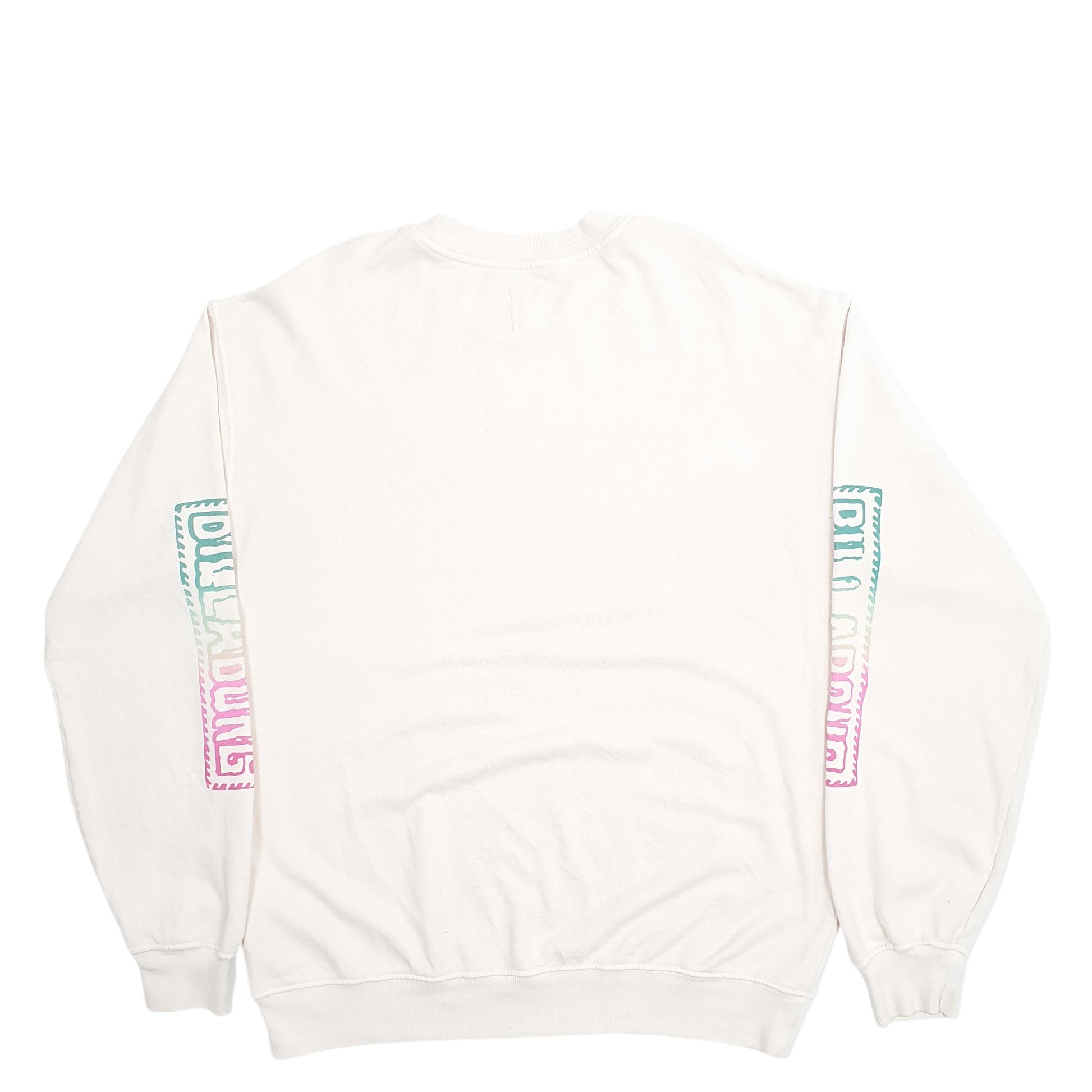 Mens Cream Billabong Spellout Surfing Crewneck Jumper