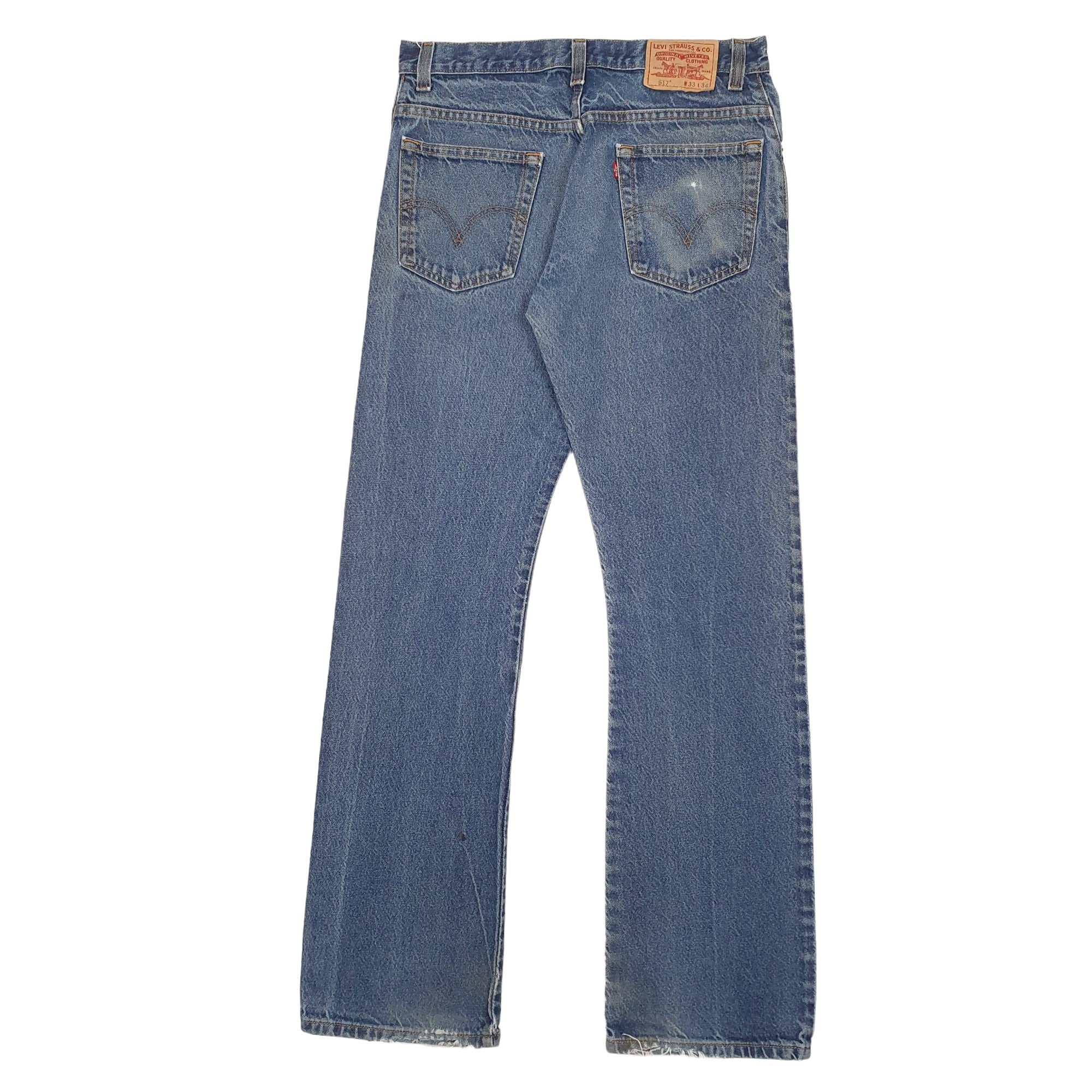 Mens Levis 517 Bootcut Fit Blue Jeans W33 L34 – Bundl Clothing
