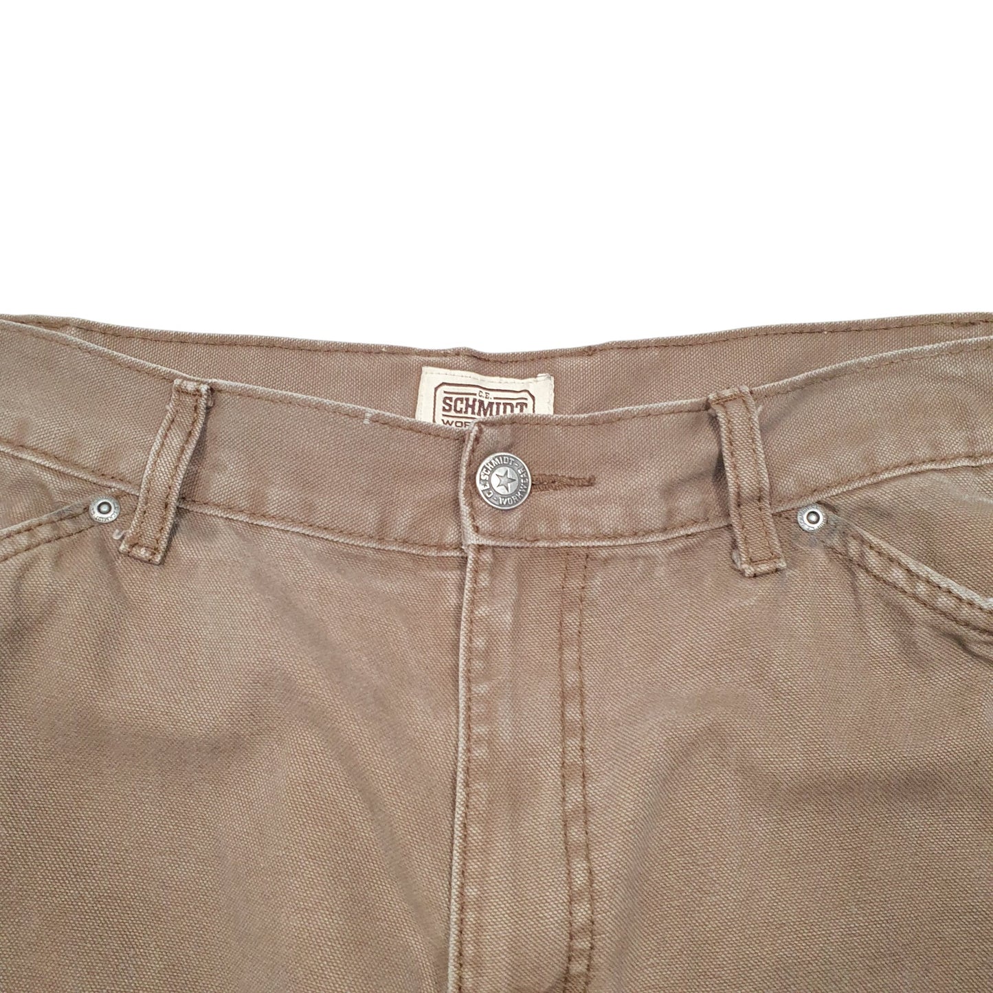 Mens Brown Schmidt Workwear Carpenter Trousers