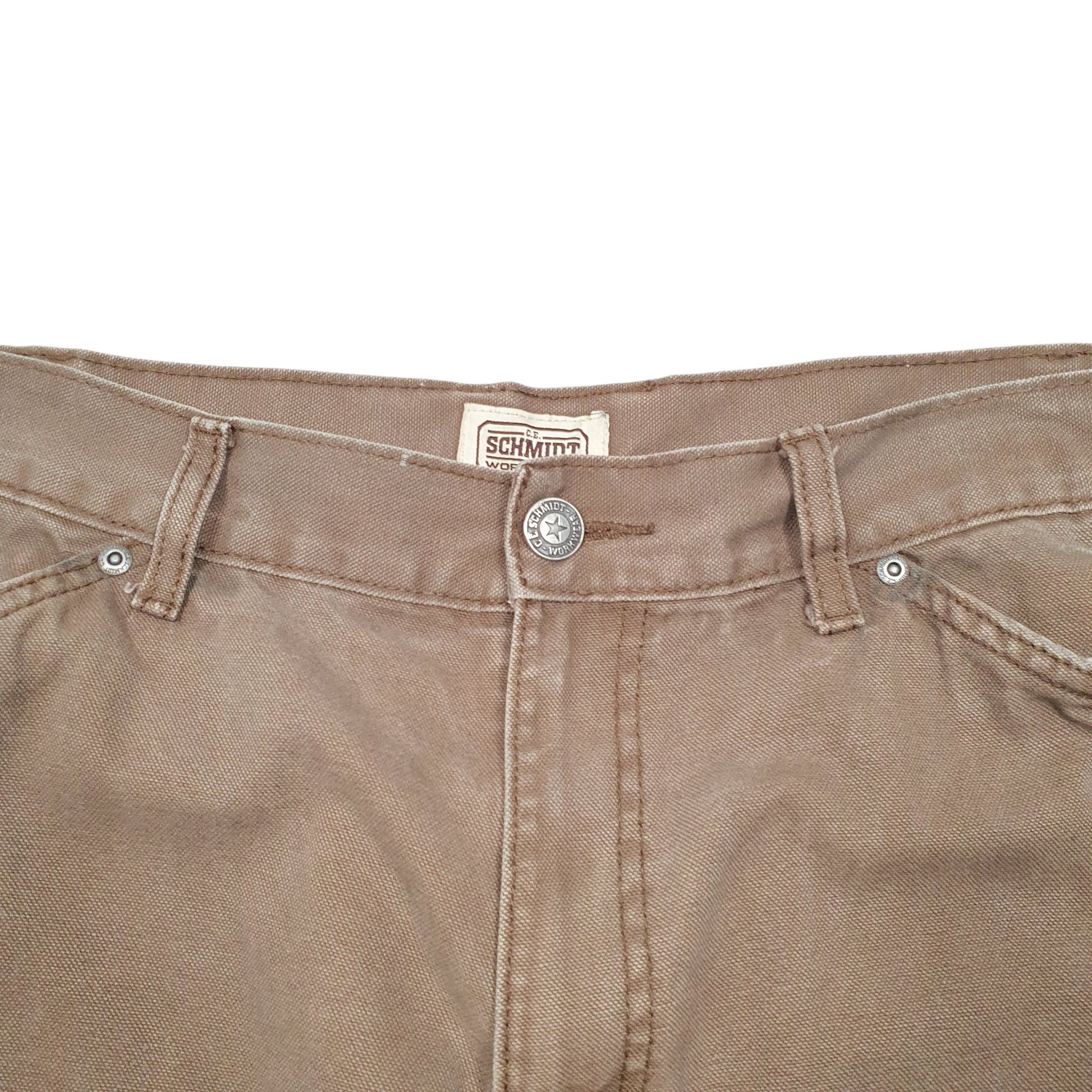 Mens Brown Schmidt Workwear Carpenter Trousers