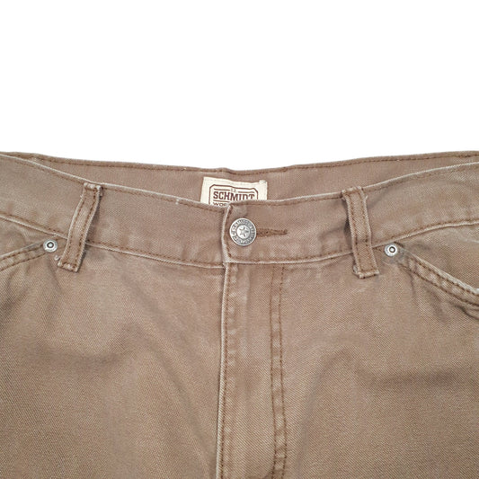 Mens Brown Schmidt Workwear Carpenter Trousers