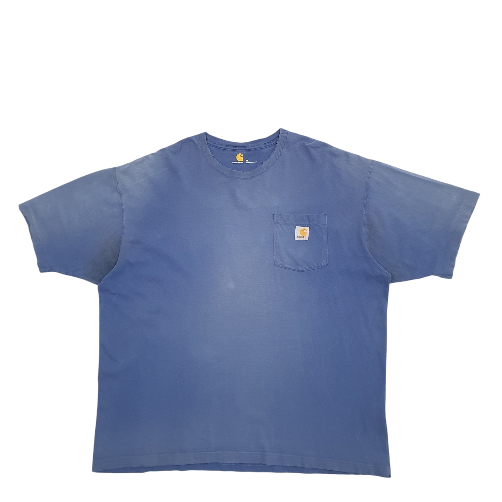 Mens Blue Carhartt  Short Sleeve T Shirt