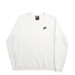 Mens White Adidas  Crewneck Jumper