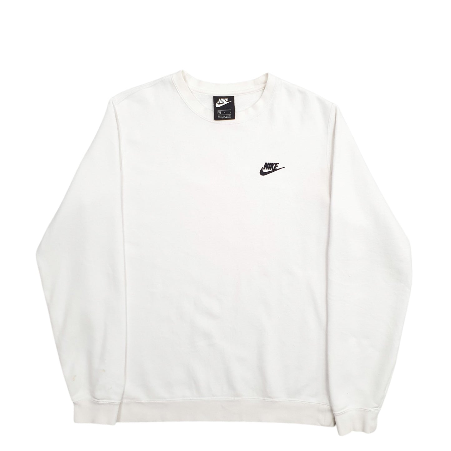 Mens White Adidas  Crewneck Jumper