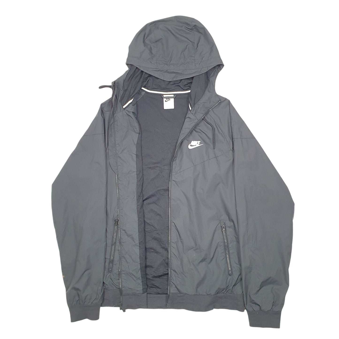 Mens Black Nike Windrunner  Coat