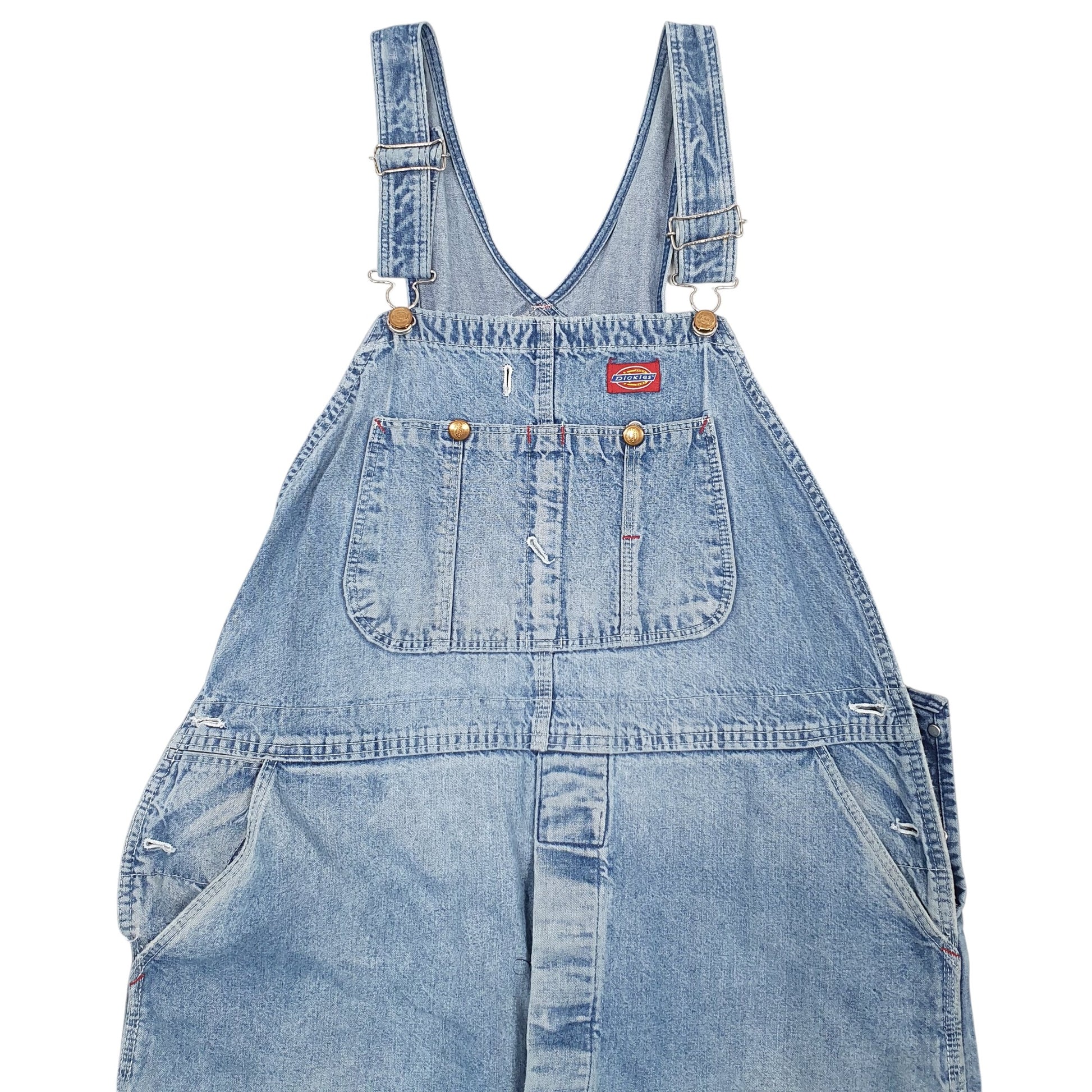 Mens Blue Dickies Denim Overalls Bib Dungaree Trousers