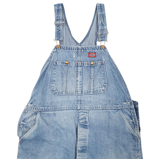 Mens Blue Dickies Denim Overalls Bib Dungaree Trousers