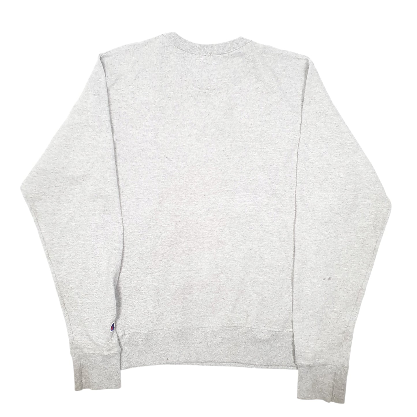 Mens Grey Champion Spellout Crewneck Jumper