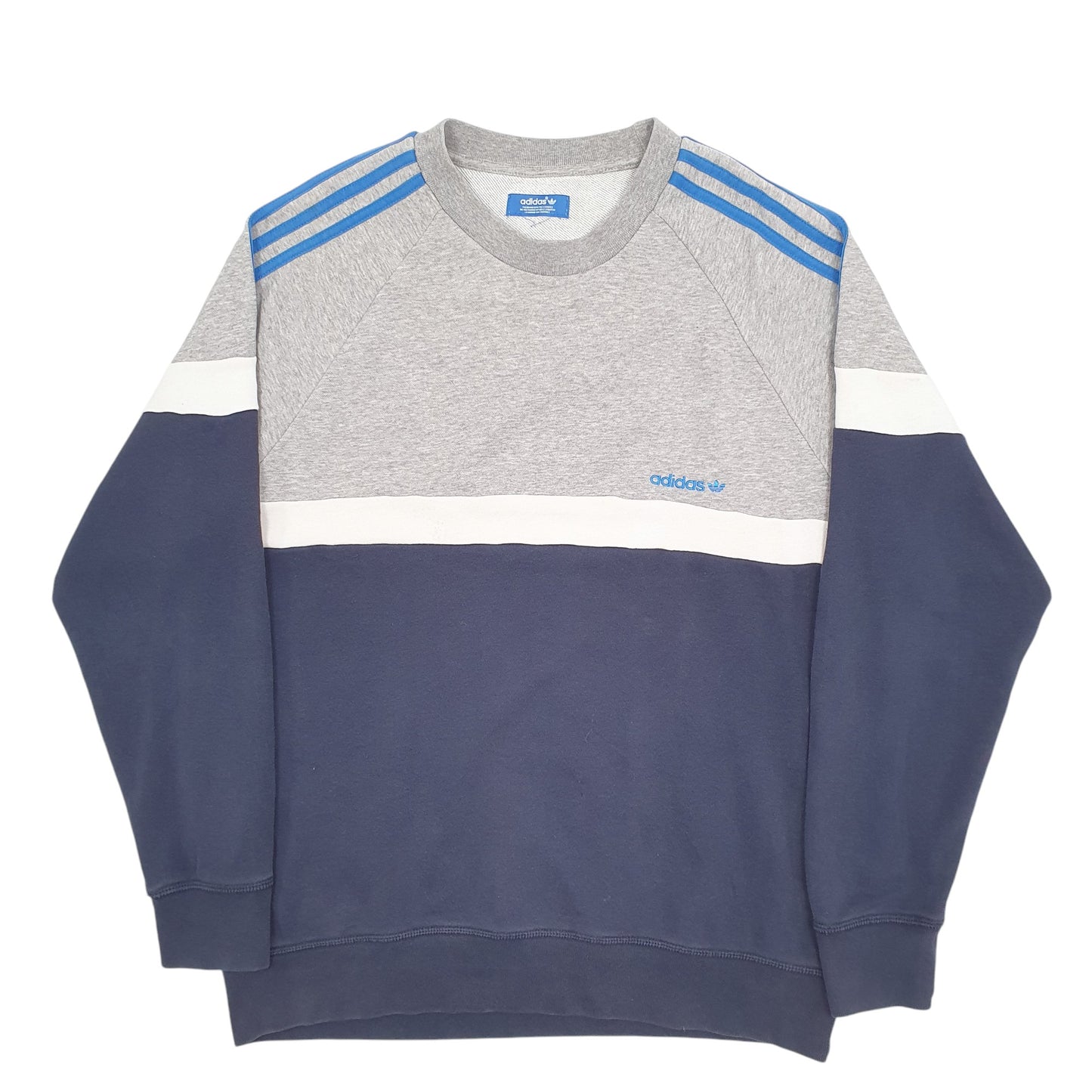 Mens Navy Adidas  Crewneck Jumper