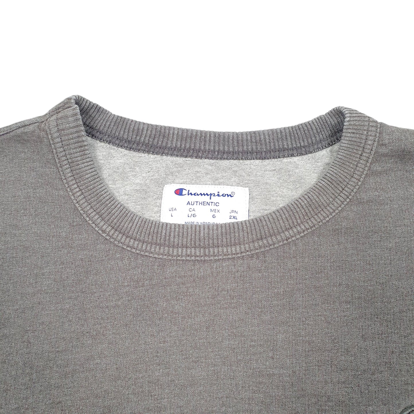 Mens Grey Champion  Crewneck Jumper