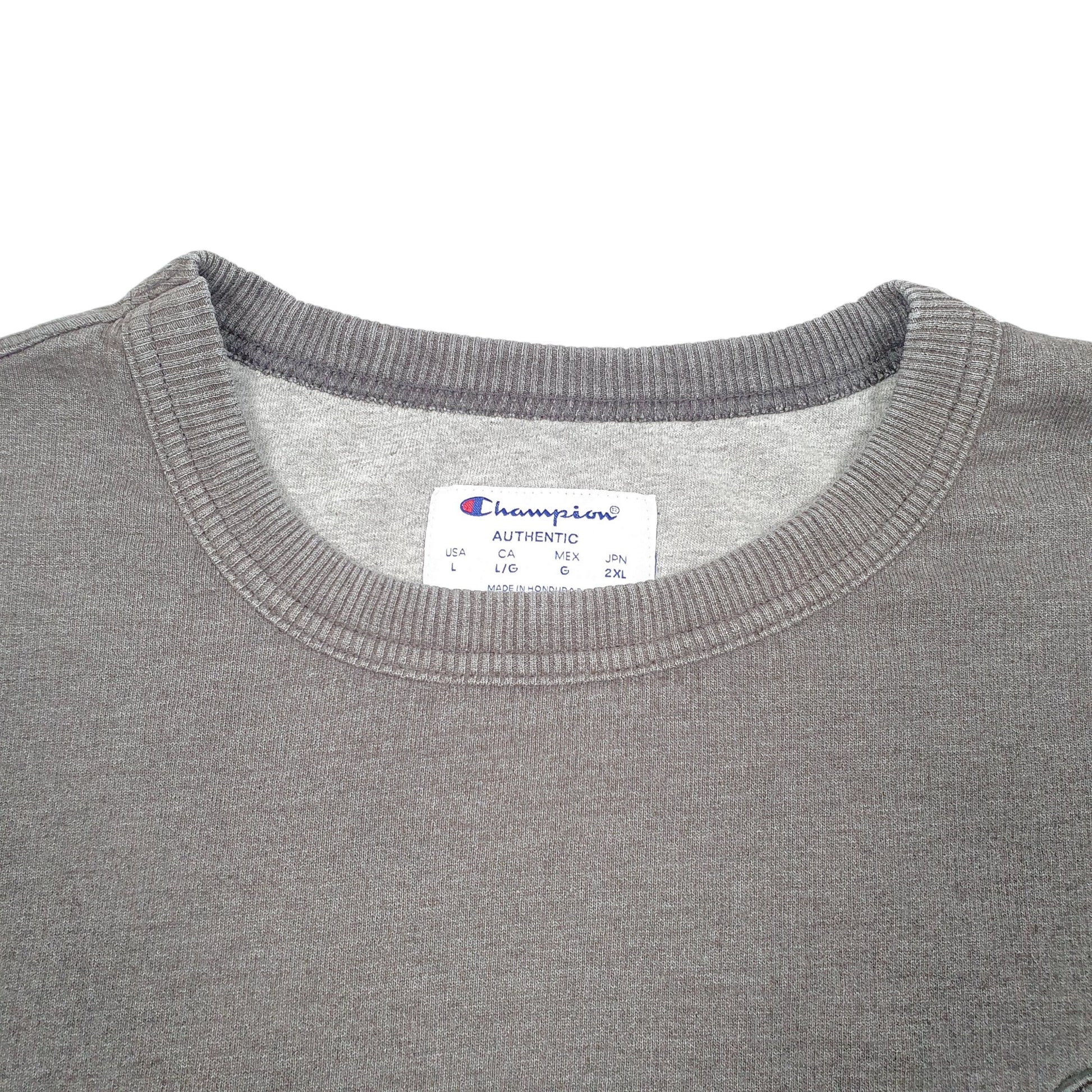 Mens Grey Champion  Crewneck Jumper