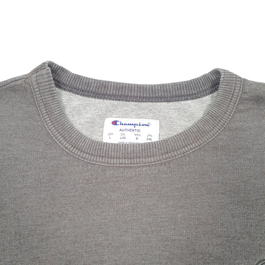 Mens Grey Champion  Crewneck Jumper