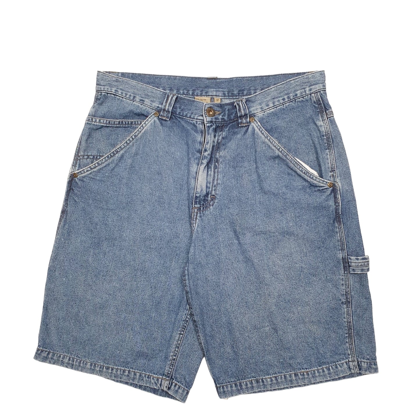 Mens Blue Lee Dungarees Carpenter Shorts