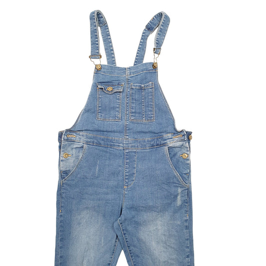 Womens Blue Zara Girls  Dungaree Trousers