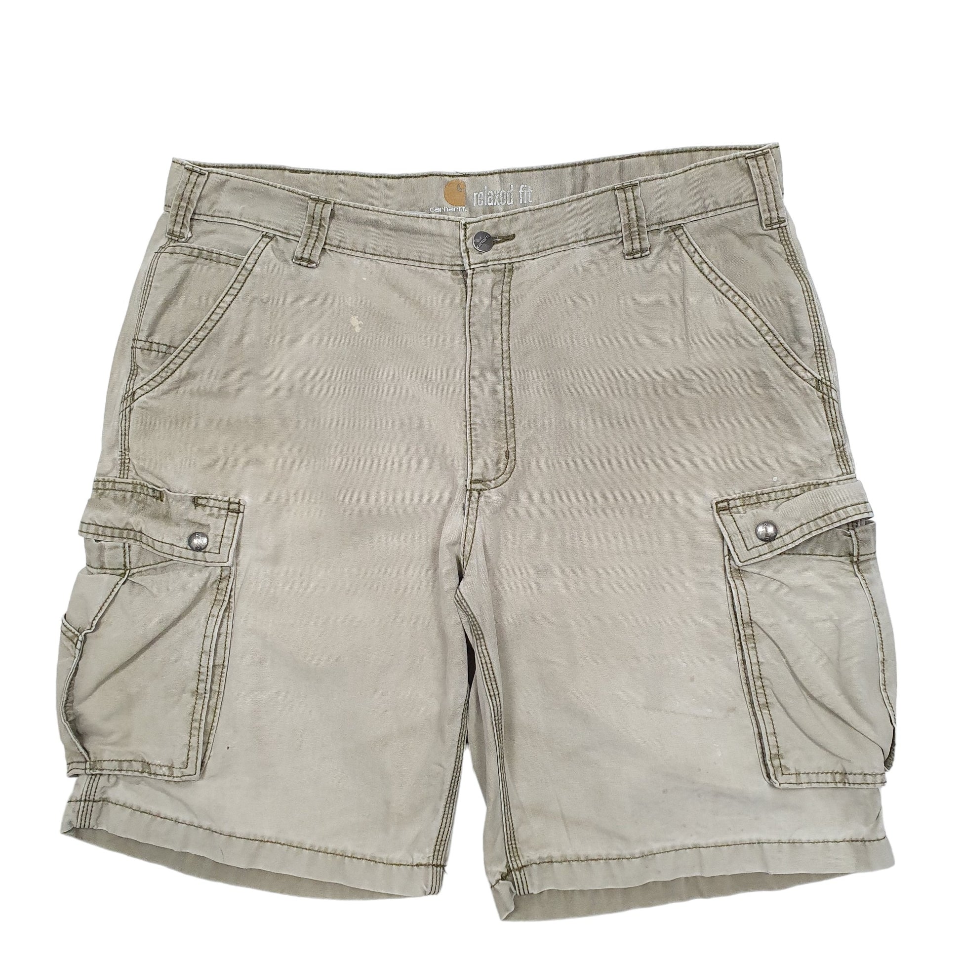 Mens Green Carhartt Workwear Cargo Shorts