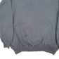 Mens Navy Turner Vintage CNN Network News USA Sweat Quarter Zip Jumper