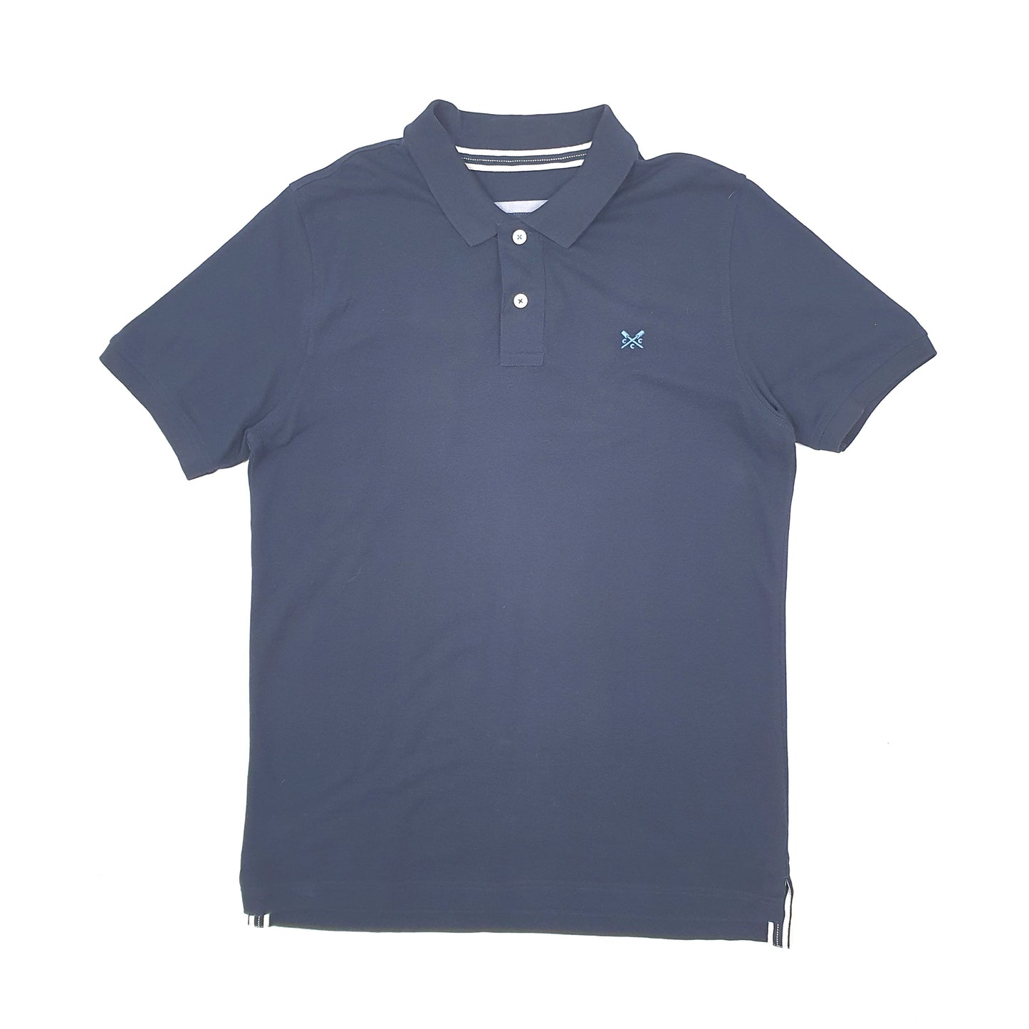 Mens Navy Crew Clothing Co  Short Sleeve Polo Shirt
